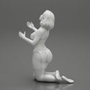 Sexy girl in bikini lingerie sitting on her knees - Only-Games