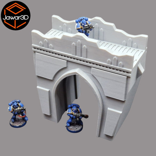 Korrin Fortress Bridge - 28mm Wargaming Scatter Terrain Scenery Tabletop - Only-Games
