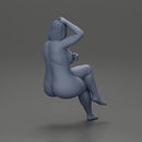 Naked fat girl sitting after a shower - Only-Games