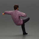 Handsome Man Smoking a Cigar and Resting One Leg on the Other - Only-Games