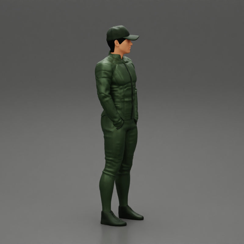 motorbiker standing with his hands in pocket - Only-Games