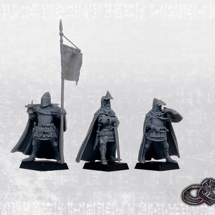 Late Crusader Knights on Foot - Complete Regiment - 28mm (Historic Scale) - Only-Games