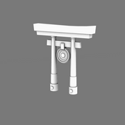 Cyber Samurai Back Pack Addon Shinto Arch B - Only-Games