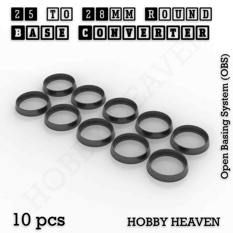 Round Bases Size Converters Round to Round 3d Print Full Range - Only-Games