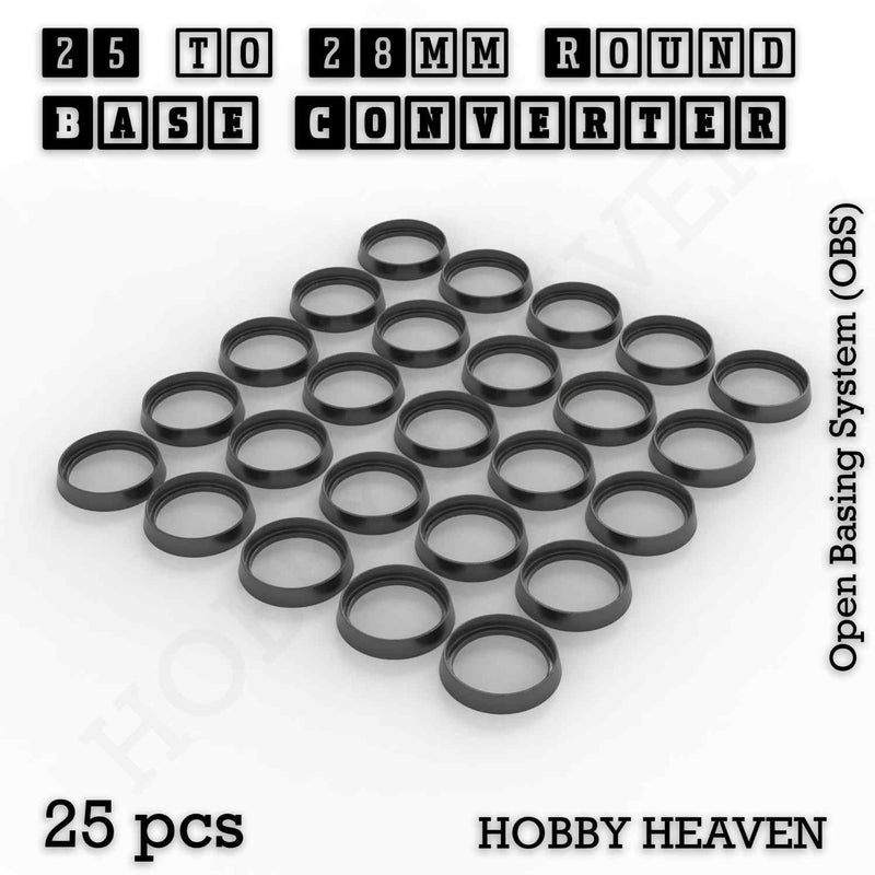Round Bases Size Converters Round to Round 3d Print Full Range - Only-Games