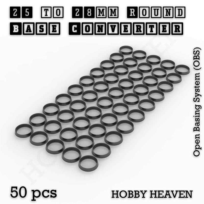 Round Bases Size Converters Round to Round 3d Print Full Range - Only-Games