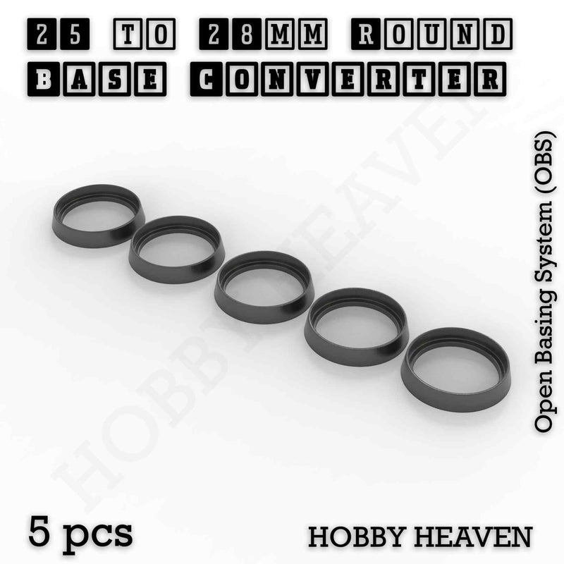 Round Bases Size Converters Round to Round 3d Print Full Range - Only-Games
