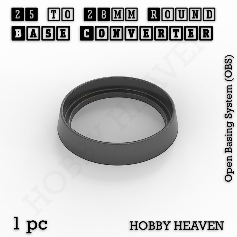Round Bases Size Converters Round to Round 3d Print Full Range - Only-Games