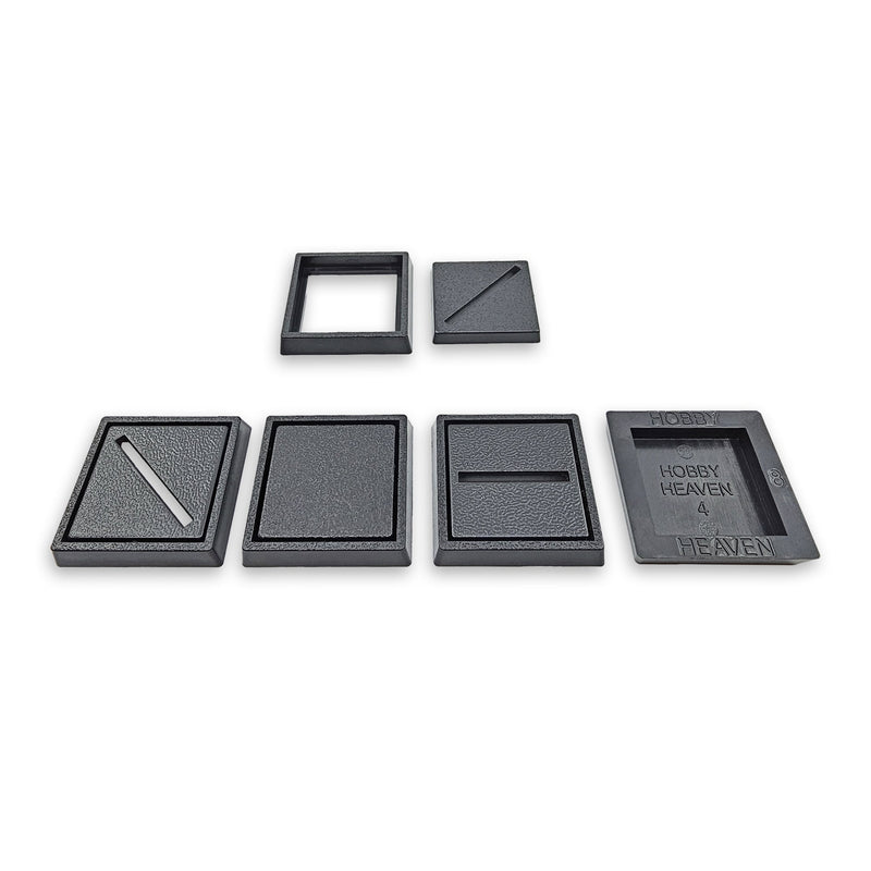 25–30mm Square Base Adapters | Injection Moulded | No Rebasing Required | Fits Popular Fantasy Miniatures - Only-Games