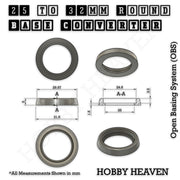 25mm to 32mm Round Base Converter | Professional Gaming Base Adapter - Only-Games