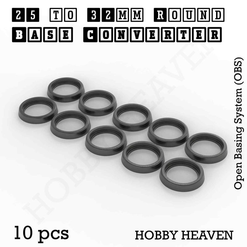 Round Bases Size Converters Round to Round 3d Print Full Range - Only-Games