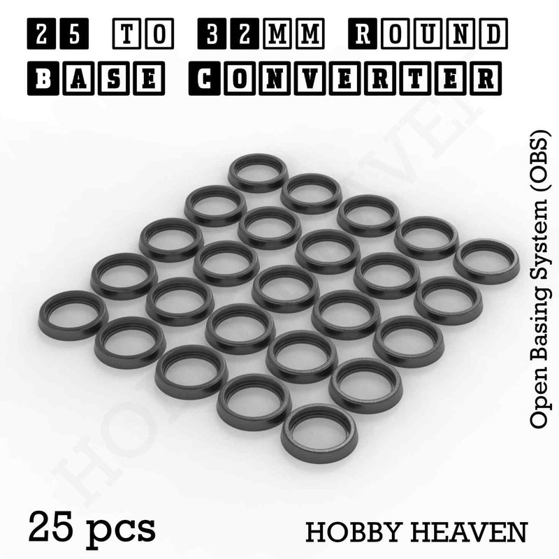 Round Bases Size Converters Round to Round 3d Print Full Range - Only-Games