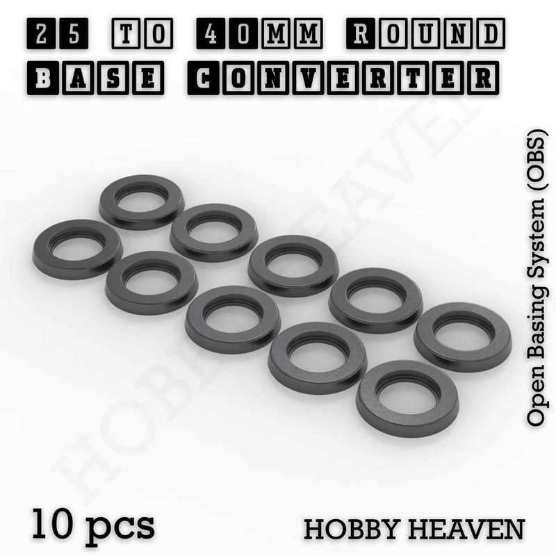 Round Bases Size Converters Round to Round 3d Print Full Range - Only-Games