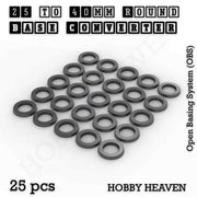 Round Bases Size Converters Round to Round 3d Print Full Range - Only-Games