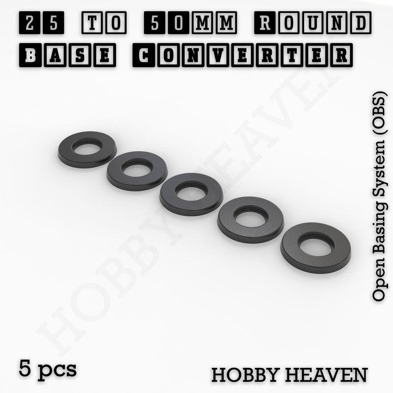 Round Bases Size Converters Round to Round 3d Print Full Range - Only-Games