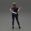 sexy officer police woman posing - Only-Games