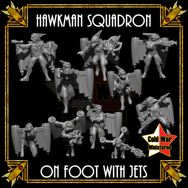 Hawkman Squadron on Foot (jets) - Only-Games