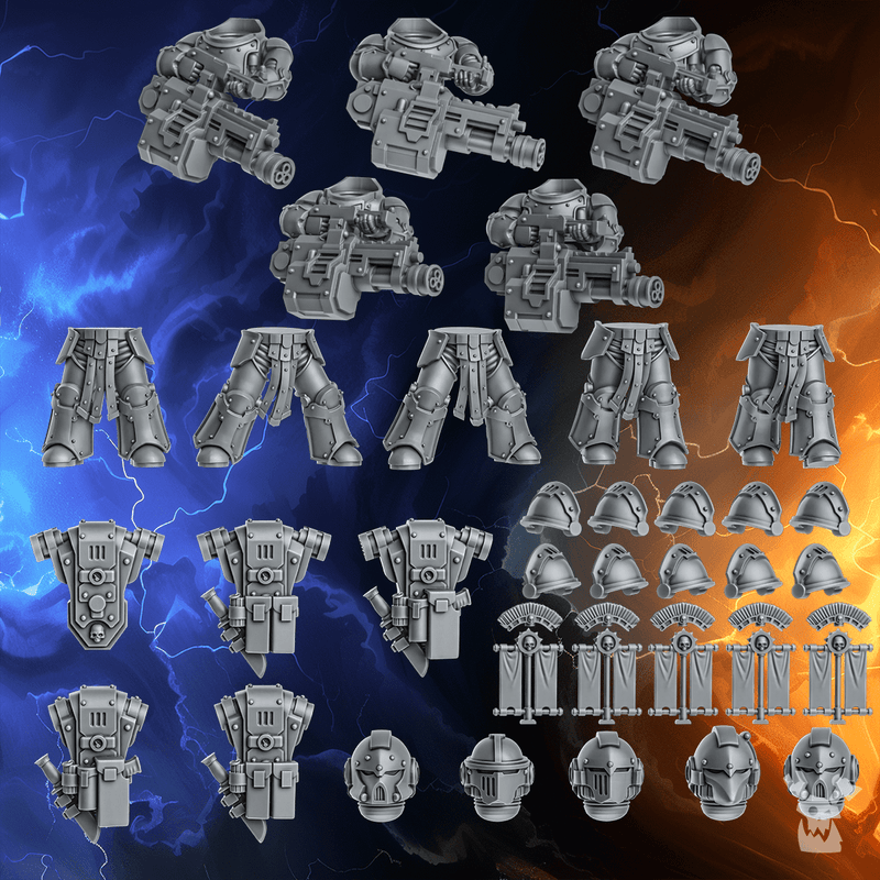 Millennium Wars Heavy Machine Gun Squad x5