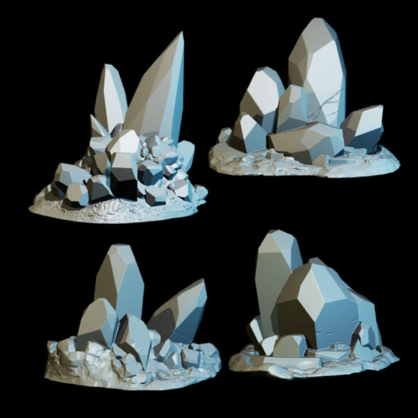 Crystal Outcroppings (4) - Only-Games