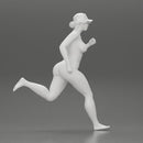 Naked woman running in cap - Only-Games