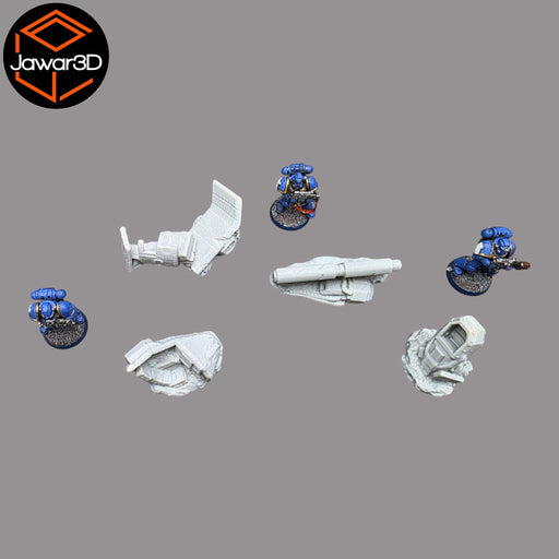 Plane Crash - 28mm Wargaming Scatter Terrain Scenery Tabletop Miniature - Only-Games
