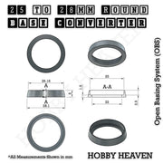 Round Bases Size Converters Round to Round 3d Print Full Range - Only-Games