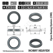 Round Bases Size Converters Round to Round 3d Print Full Range - Only-Games
