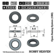 Round Bases Size Converters Round to Round 3d Print Full Range - Only-Games
