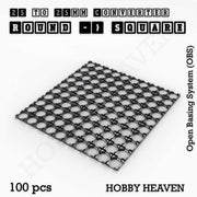 Round to Square Bases Shape and Size Converters 3d Print Full Range - Only-Games