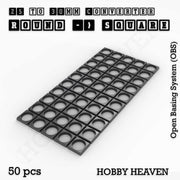 Round to Square Bases Shape and Size Converters 3d Print Full Range - Only-Games