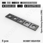 Round to Square Bases Shape and Size Converters 3d Print Full Range - Only-Games