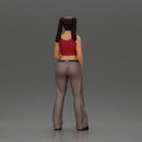 Chola girl with pigtails standing in flared pants - Only-Games