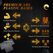 25mm Square Plain Plastic Bases - Only-Games