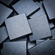 25mm Square Plain Plastic Bases - Only-Games