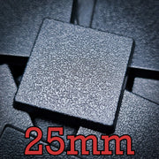 25mm Square Plain Plastic Bases - Only-Games