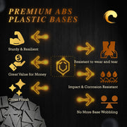 25mm Square Diagonal Slotted Plastic Bases - Only-Games