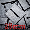 25mm Square Parallel Slotted Plastic Bases - Only-Games
