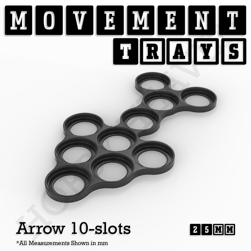 25mm Movement Trays for Tabletop Games | Waargaming | Full Range - Only-Games