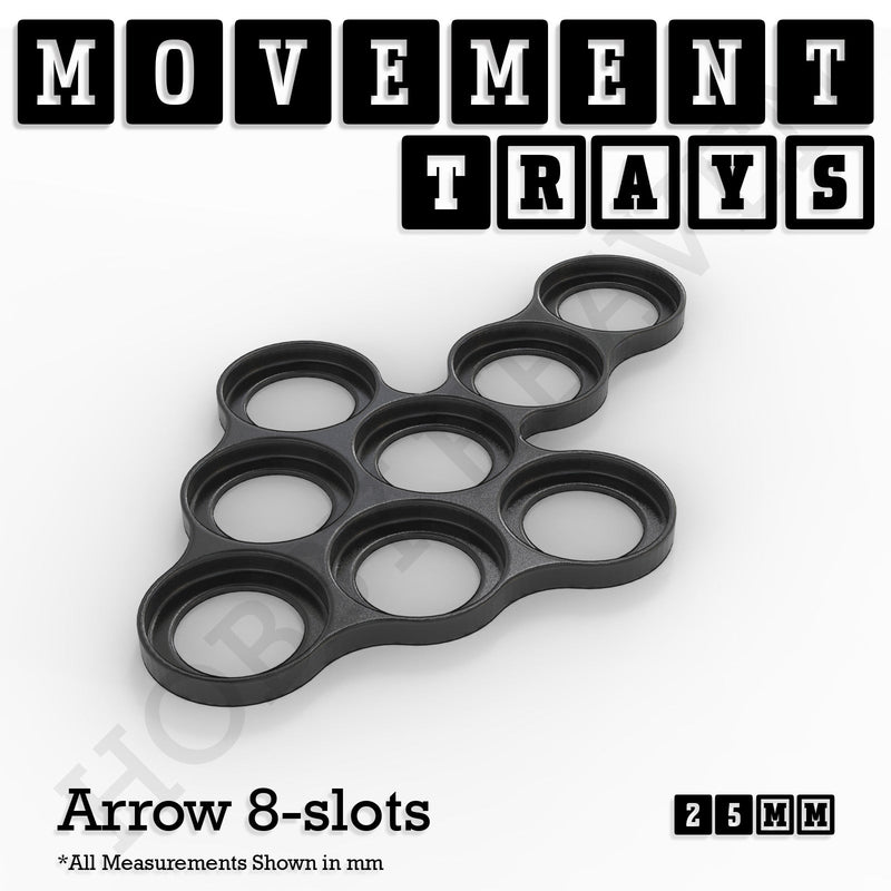 25mm Movement Trays for Tabletop Games | Waargaming | Full Range - Only-Games