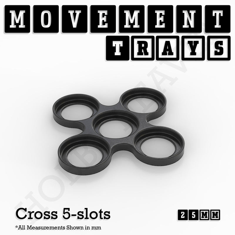 25mm Movement Trays for Tabletop Games | Waargaming | Full Range - Only-Games