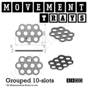 25mm Movement Trays for Tabletop Games | Waargaming | Full Range - Only-Games