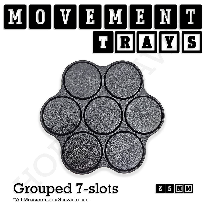 25mm Movement Trays for Tabletop Games | Waargaming | Full Range - Only-Games