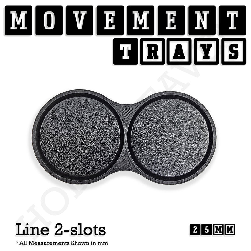 25mm Movement Trays for Tabletop Games | Waargaming | Full Range - Only-Games