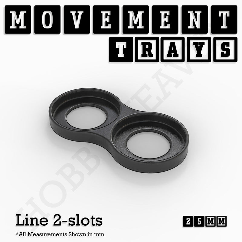 25mm Movement Trays for Tabletop Games | Waargaming | Full Range - Only-Games