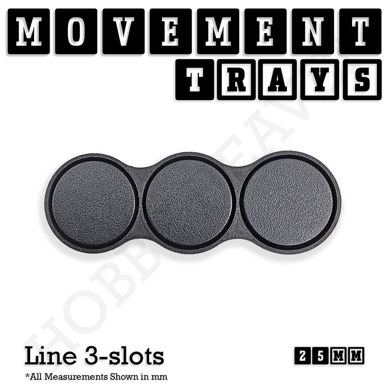 25mm Movement Trays for Tabletop Games | Waargaming | Full Range - Only-Games