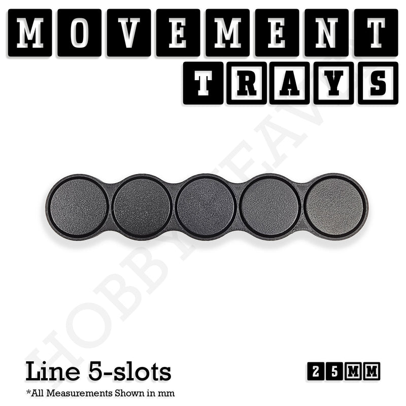 25mm Movement Trays for Tabletop Games | Waargaming | Full Range - Only-Games
