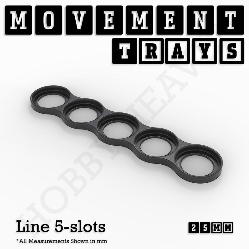 25mm Movement Trays for Tabletop Games | Waargaming | Full Range - Only-Games