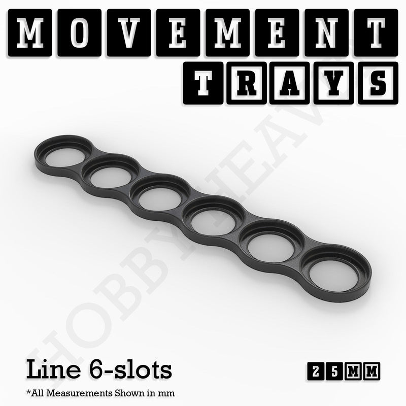 25mm Movement Trays for Tabletop Games | Waargaming | Full Range - Only-Games