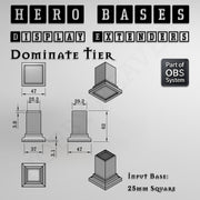 Hero Bases Display Extenders | Squares and Rectangles | Convert Gaming Bases to Display Bases & Plinths - Only-Games