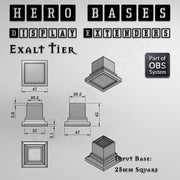 Hero Bases Display Extenders | Squares and Rectangles | Convert Gaming Bases to Display Bases & Plinths - Only-Games